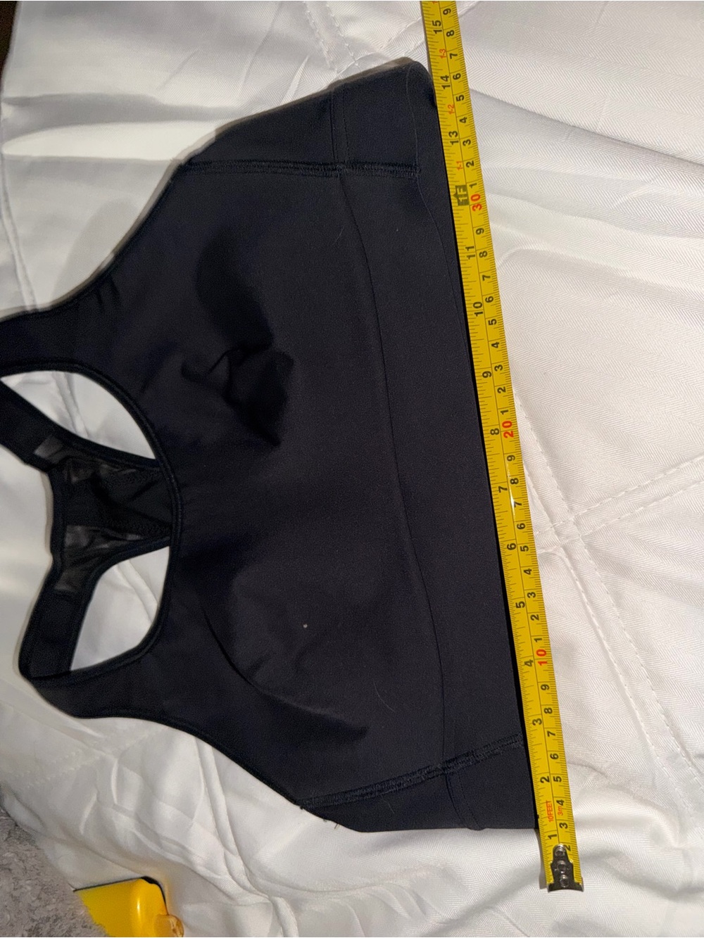 Athleta Black Racerback Sports Bra 36B/C Medium Support - Picture 6 of 6